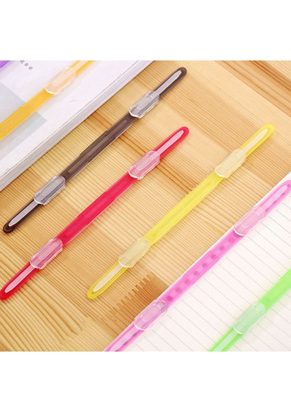 Kırmızı Stil Delik Bağlama Klips Şerit Bağlayıcı Plastik Gevşek Yaprak Klip Renkli A4 Kağıt Tutucular Dıy Albüm Scrapbook Dosya Klasör Defter (Yurt Dışından)
