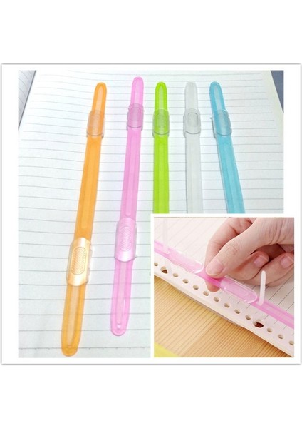 Kırmızı Stil Delik Bağlama Klips Şerit Bağlayıcı Plastik Gevşek Yaprak Klip Renkli A4 Kağıt Tutucular Dıy Albüm Scrapbook Dosya Klasör Defter (Yurt Dışından)