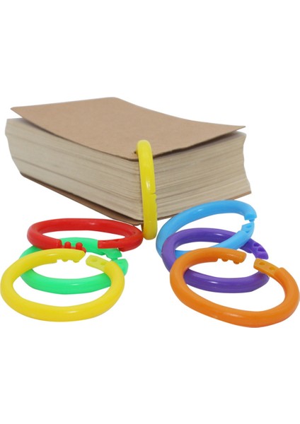 Mor Tarzı Elastik Bağlama Gevşek Yaprak Halkaları El Hesap Kartı Daire Scrapbook Bağlama Tokası Hoop Daire Ofis Aksesuarları (Yurt Dışından)