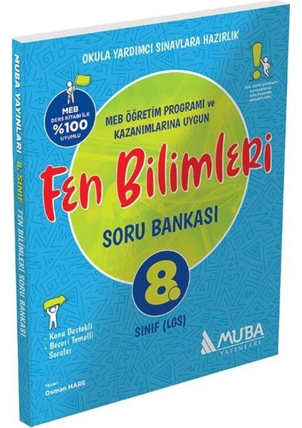 Muba Yayınları 8. Sınıf Fen Bilimleri Soru Bankası