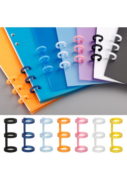 3.3x1.5cm-Net Stil Renkli Şeker Defteri Bağlayıcı Menteşeli Spiral Halkalar Albüm Bağlayıcı Takvim Daire Kırtasiye (Yurt Dışından) fiyatları