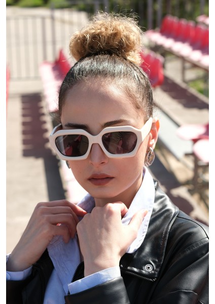 Aıda Krem Kadın Güneş Gözlüğü 60-22-145