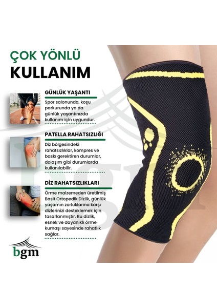 Örme Kapalı Patella Dizlik - Ortopedik Örme Basit Dizlik modelleri