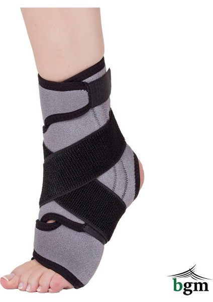 Ligament Destekli Ayak Bilekliği Gri 8 Bandajlı