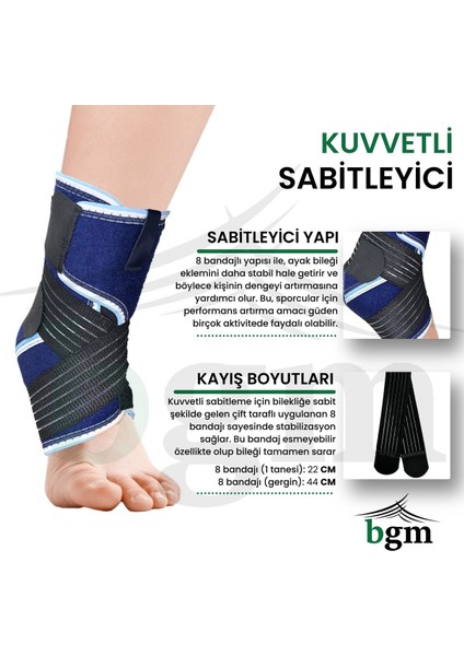 Bandajlı Ayak Bilekliği 8 Bandajlı Bileklik