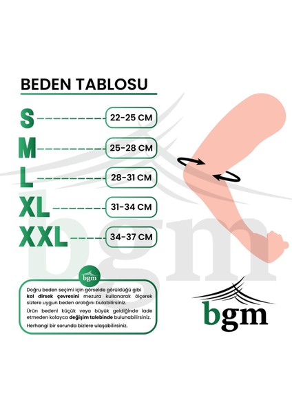 Örme Tenisçi Dirsekliği, Epikondilit Bandı Ortopedik Dirseklik
