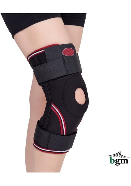 Velkrolu Ligament ve Patella Destekli Dizlik - Fleksible Balenli Patella Neopren Dizlik