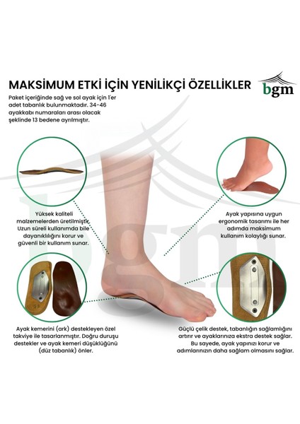 Ark Takviyeli Çelik Taban Düz Taban Içe Basmaa Destekli Çelik Ayakkabı Tabanlığı