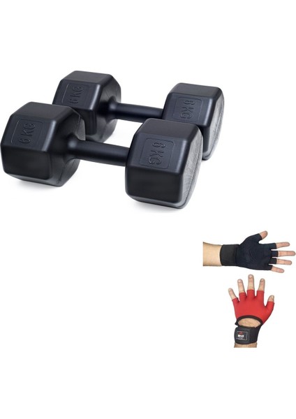 Ps Spor 6 kg Dambıl x 2 Adet + Body Eldiveni