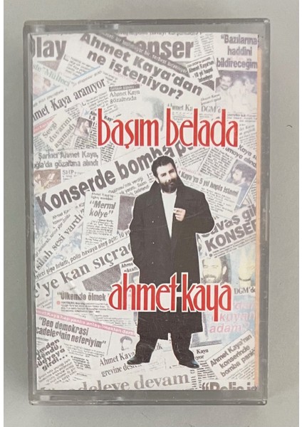 Ahmet Kaya Başım Belada Kaset (Orjnal 1991 Dönem Kağıt Baskı Kaset)