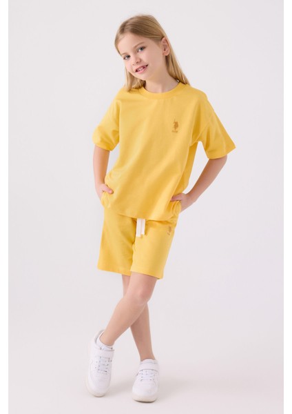 Kids Çocuk Kız Sarı Kcpbermuda Takım