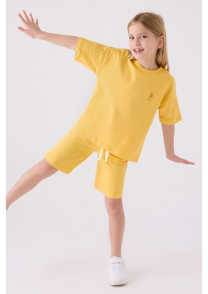 Kids Çocuk Kız Sarı Kcpbermuda Takım