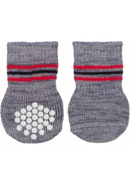 Köpek Çorabı Kaydırmaz 2 Adet L-XL 2 Adet Gri