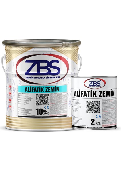 Alifatik Zemin Boyası 10 kg Yeşil RAL-6024 (Yüksek Uv Altındaki Seramik, Metal V.b Zemin Boyası)