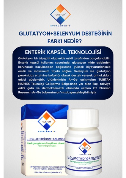 Glutatyon + Selenyum Enterik Kapsül 30 Kapsül