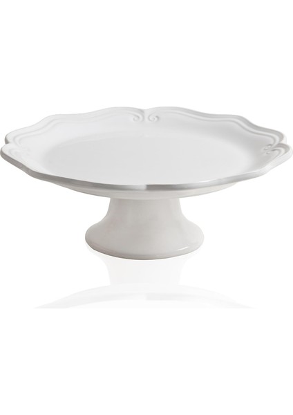 Grande Pasta Kek Standı Beyaz 33X12 cm GRD0017