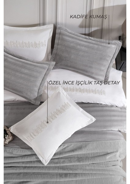 Luxury Çeyiz Paketi Gri 11 Parça modelleri