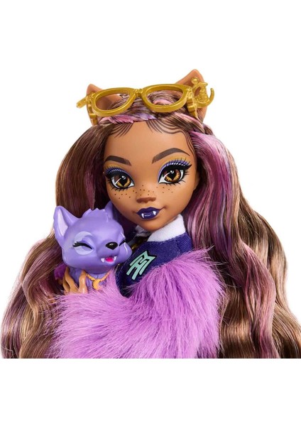 Monster High Ana Karakter Bebekler HPD53 - Sırt Çantalı Clawdeen Wolf HRP65