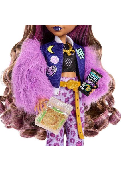 Monster High Ana Karakter Bebekler HPD53 - Sırt Çantalı Clawdeen Wolf HRP65