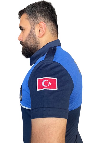 Yeni Lacivert Kısa Kollu Zabıta Tişörtü modelleri