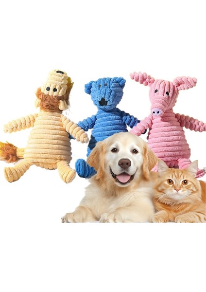 Pet Peluş Ses Oyuncak Köpek Interaktif Bebek Dişlere Dayanıklı Pet Oyuncak (Yurt Dışından) fiyatları