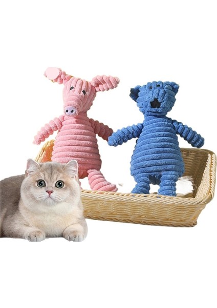 Pet Peluş Ses Oyuncak Köpek Interaktif Bebek Dişlere Dayanıklı Pet Oyuncak (Yurt Dışından) modelleri