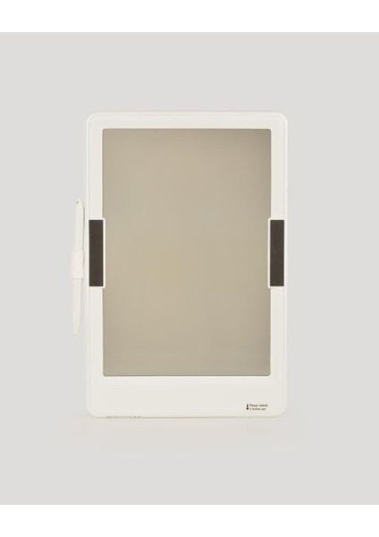 10 Inch Şeffaf LCD Dijital 4 Adet Çizim Kartlı Tablet- Beyaz