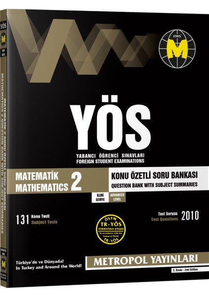 YÖS Matematik Konu Özetli Soru Bankası-2 İleri Seviye