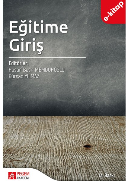 Eğitime Giriş (e-kitap)