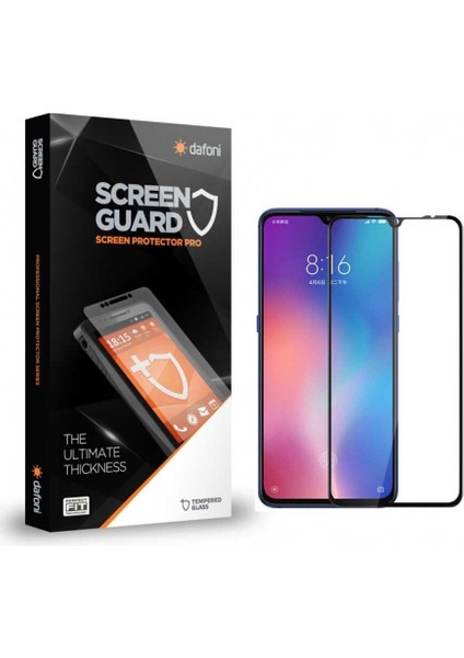 Xiaomi Mi 9 Lite Tempered Glass Premium Full Siyah Cam Ekran Koruyucu