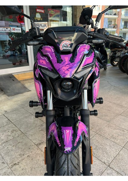 Bajaj N250 Airbrush Tasarım Motosiklet Sticker Etiket Kaplama Modeli fırsatları