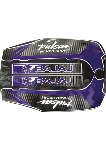 Pulsar NS200 Mavi Şase ve Maşa Sticker Etiket Modeli