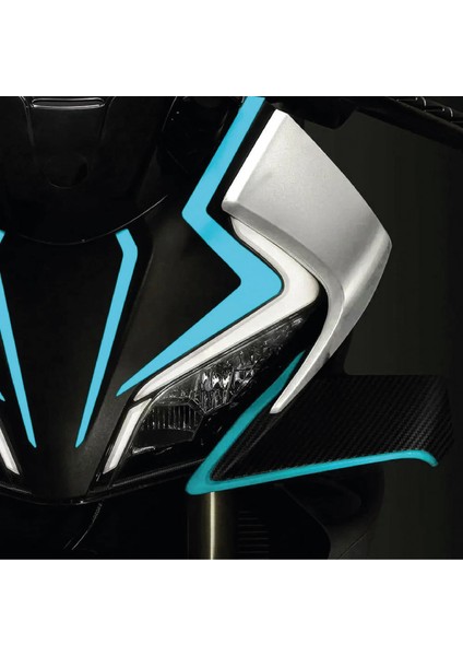 Cfmoto 450SR Sticker Ön Kafa Dörtlü Etiket Modeli Turkuaz fiyatları