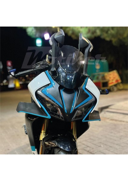 Cfmoto 450SR Sticker Ön Kafa Dörtlü Etiket Modeli Turkuaz fırsatları