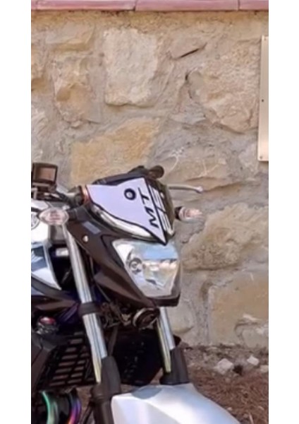 Mt-25 Ön Cam Yarım Motosiklet Sticker Etiket Modeli modelleri