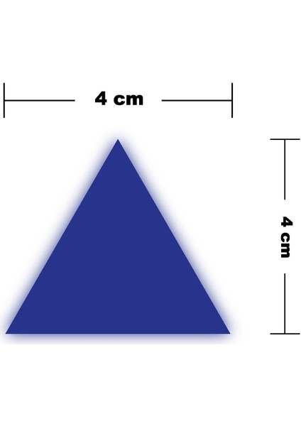 Mavi Reflective (Reflektif) Üçgen Sticker Paketi 9'lu Otomobil Motosiklet Reflektif Parlayan Sticker Etiket Modeli fiyatları