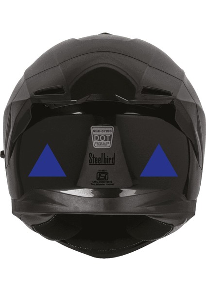 Mavi Reflective (Reflektif) Üçgen Sticker Paketi 9'lu Otomobil Motosiklet Reflektif Parlayan Sticker Etiket Modeli modelleri