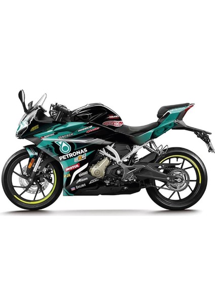 Cfmoto 250SR Petronas Sticker Parçalı Motosiklet Kaplama Etiket Modeli
