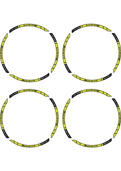 Bajaj Dominar Neon Sarı Beyaz Jant Sticker Modeli fiyatları