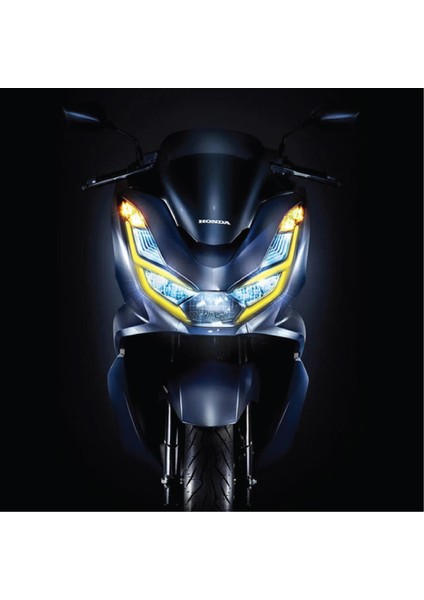 Honda Pcx Ön Far Kaşı Tasarımı Şeffaf Sticker Sarı indirimleri