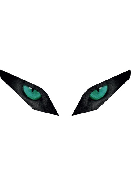 Cf Moto 450SR Far Turkuaz Göz Sticker Etiket Modeli