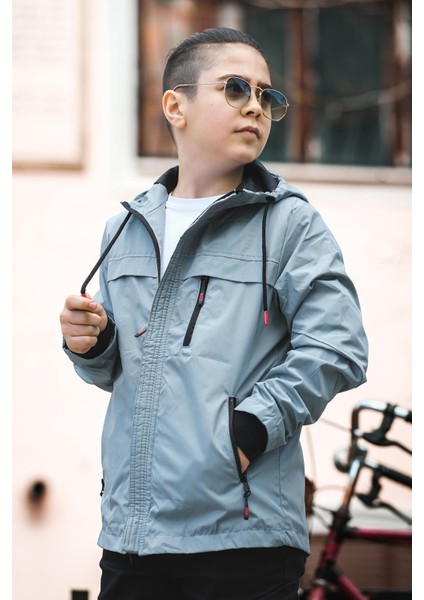 Erkek Çocuk Kapüşonlu Içi Astarlı Cepli Mevsimlik Mont fırsatları