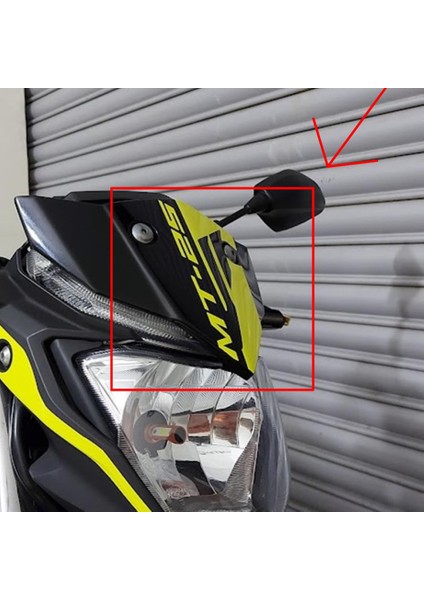 MT-25 Ön Cam Motosiklet Sticker Etiket Modeli Neon Sarı fiyatları