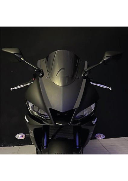 Yamaha Yzf R25 2019-2024 Ön Kafa Çizgi Sticker Karbon
