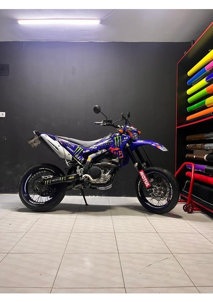 Yamaha Wr 250 R "monster Vision" Tasarım Motosiklet Sticker Etiket Kaplama Modeli fırsatları