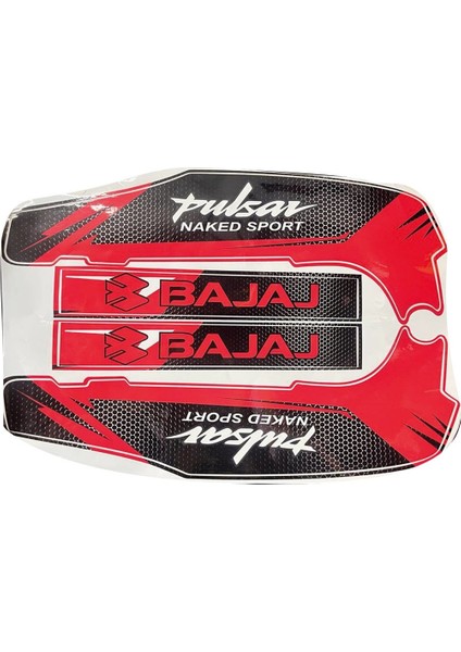 Bajaj Pulsar NS200 Kırmızı Şase ve Maşa Sticker Etiket Modeli