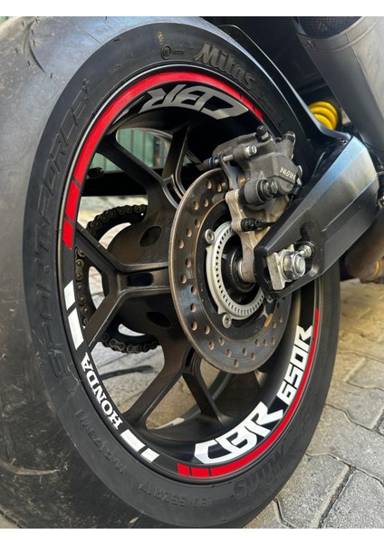 Honda Cbr 650R Jant Içi Yazı&jant Şerit Sticker Model