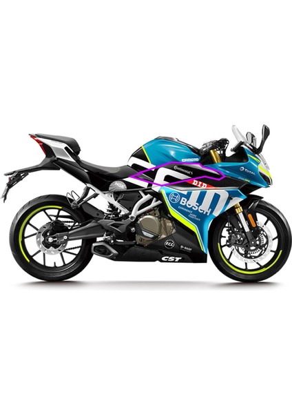 Cfmoto 250SR Orijinal Tasarım Sağ Depo Yan Motosiklet Sticker Etiket Modeli