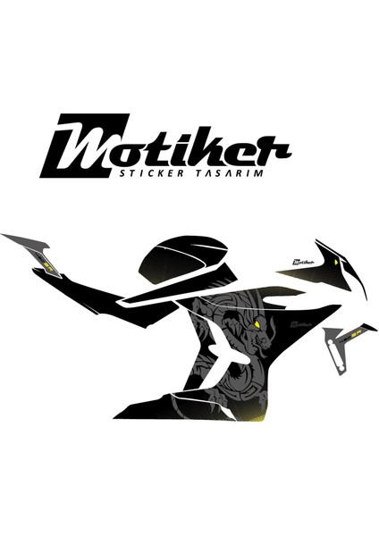 Cfmoto 450SR Dragon Gri / Sarı Motosiklet Kaplaması fiyatları