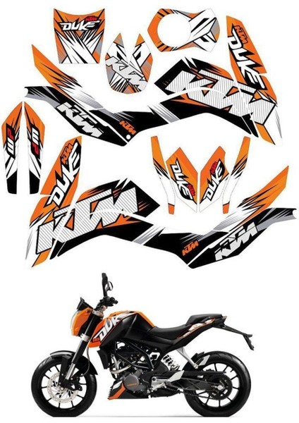 Duke 200 Wp Sticker Etiket Modeli